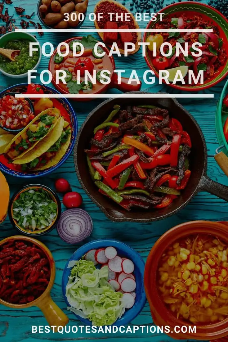 food captions for instagram